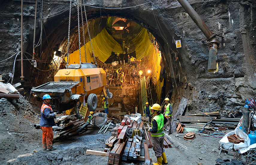 Proyecto Marmaray túnel bajo el agua
