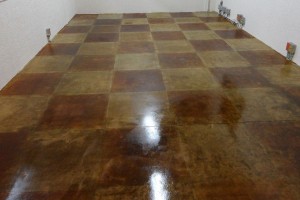 Piso de concreto oxidado. Piso de concreto oxidado PSI