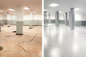 Reparación y tratamiento de fisuras. Reparación y tratamiento de fisuras para pisos epoxicos PSI